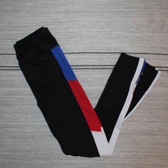 Athletic Workout Leggings With Side Accents - Picture 1 of 4
